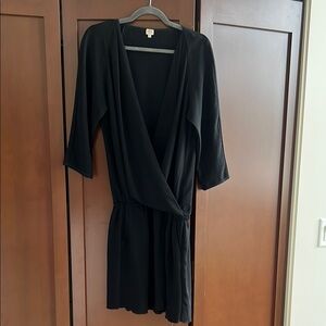 Wilfred Black Luxe Robe Intimates Sleepwear